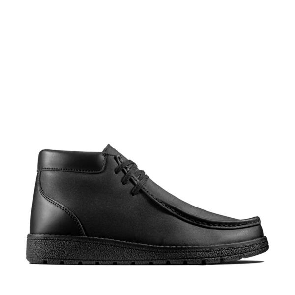 Clarks Boys Mendip Loop Youth School Shoes Black | CA-7489615